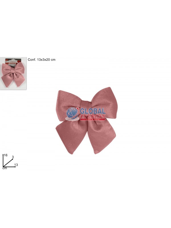 FIOCCO VELLUTO 13cm ROSA
