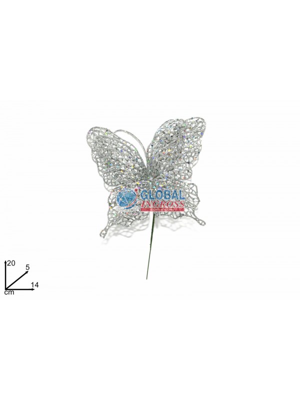 FARFALLA RETINATA ARGENTO