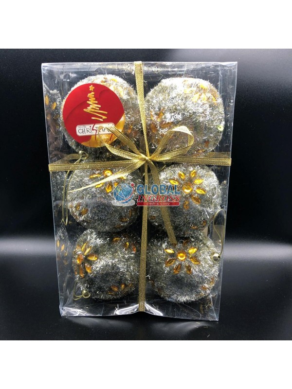 BOX 6 PALLE 9cm CHAMPAGNE