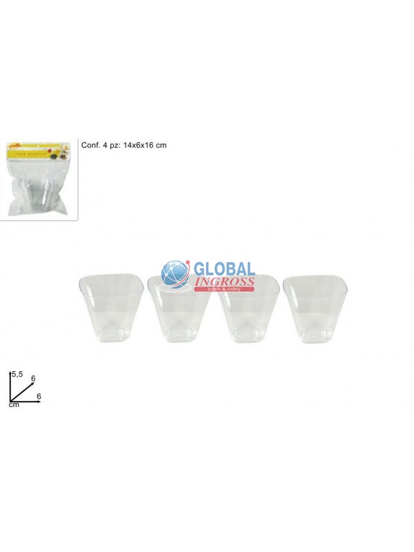 COPPETTA PLASTICA 4pz