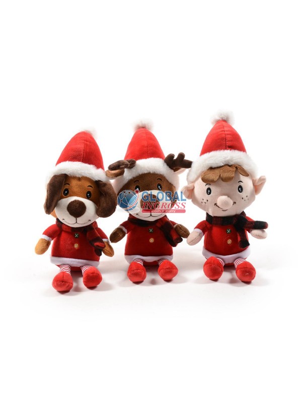 PELUCHE NATALE 35cm ASS.