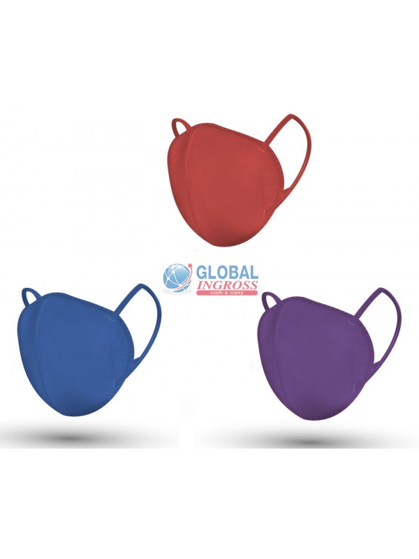 MASCHERINA FFP2 VIOLA -ROSSO - BLU ELETTRICO