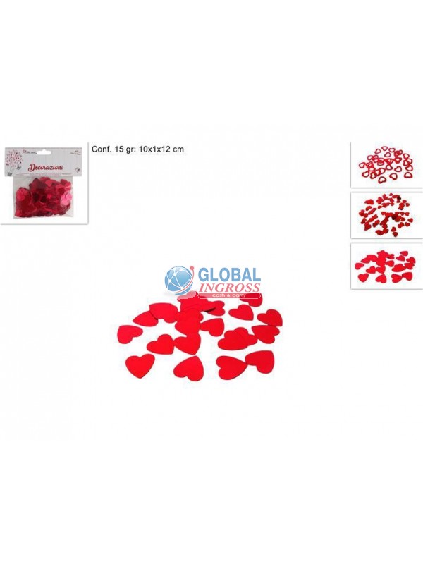 CONFETTI CUORICINI ROSSI 15gr
