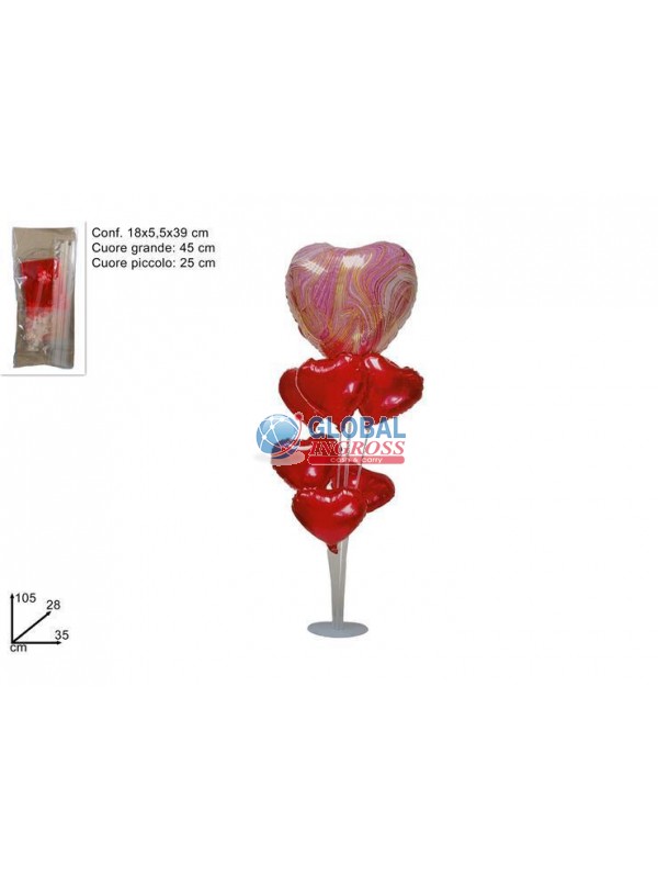 SUPPORTO C/7 PALLONCINICUORE