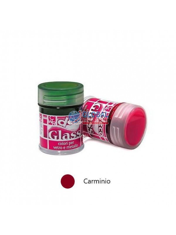 COLORE PER VETRO E METALLO CARMINIO 35ml