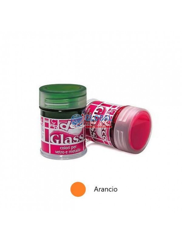 COLORE PER VETRO E METALLO ARANCIO 35ml