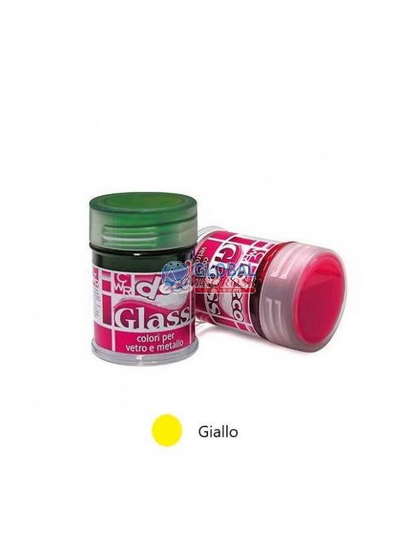 COLORE PER VETRO E METALLO GIALLO 35ml