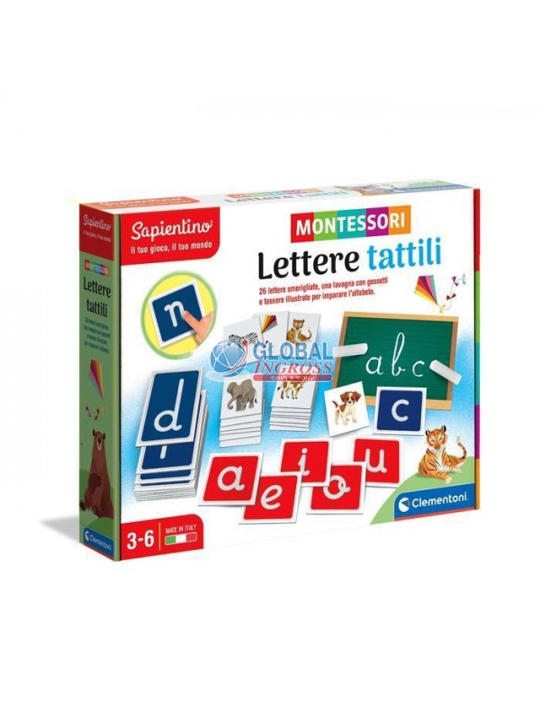 MONTESSORI - LETTERE TATTILI.CON LAVAGNETTA