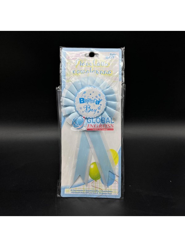 COCCARDA COMPLEANNO CELESTE