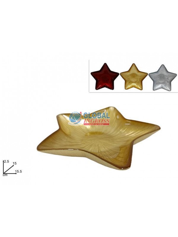 CIOTOLINA STELLA VETRO ANGLE 3 COLORI ASS.