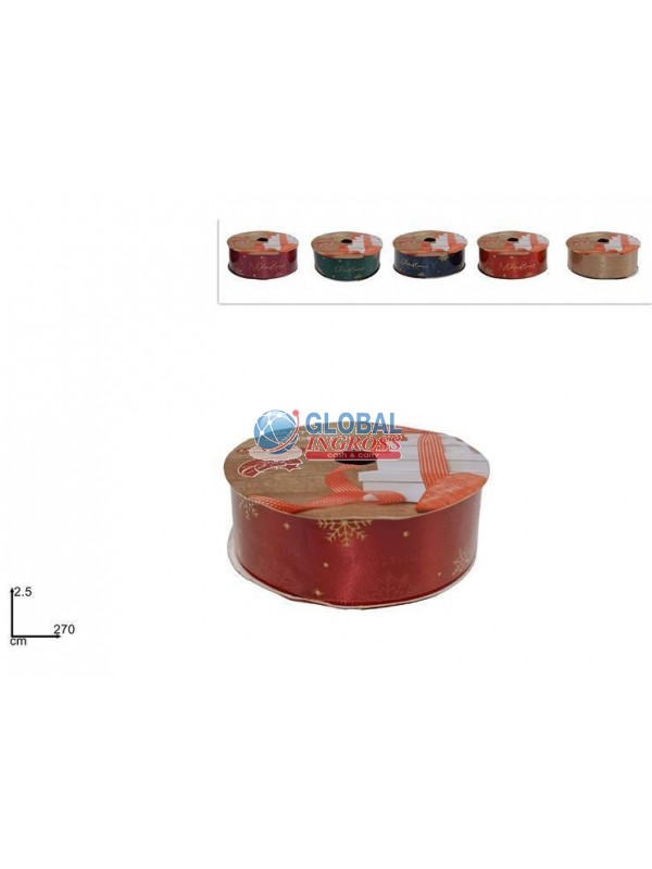 NASTRO NATALE 2,5x270cm