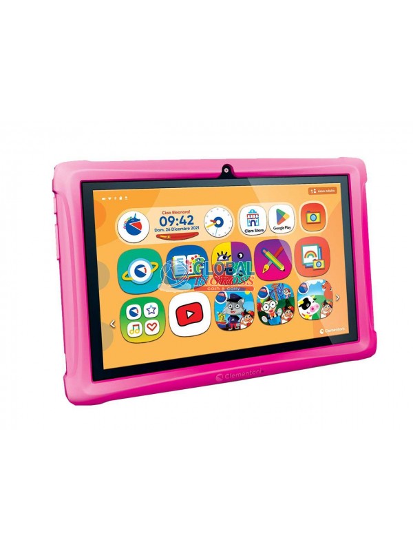 CLEMPAD 10" 3-6anni BUMPER ROSA