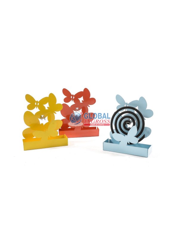 PORTAZAMPIRONE METALLO FARFALLE COL.ASS.