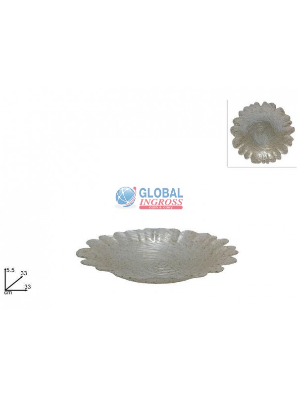 CENTROTAVOLA VETRO 33cmORO