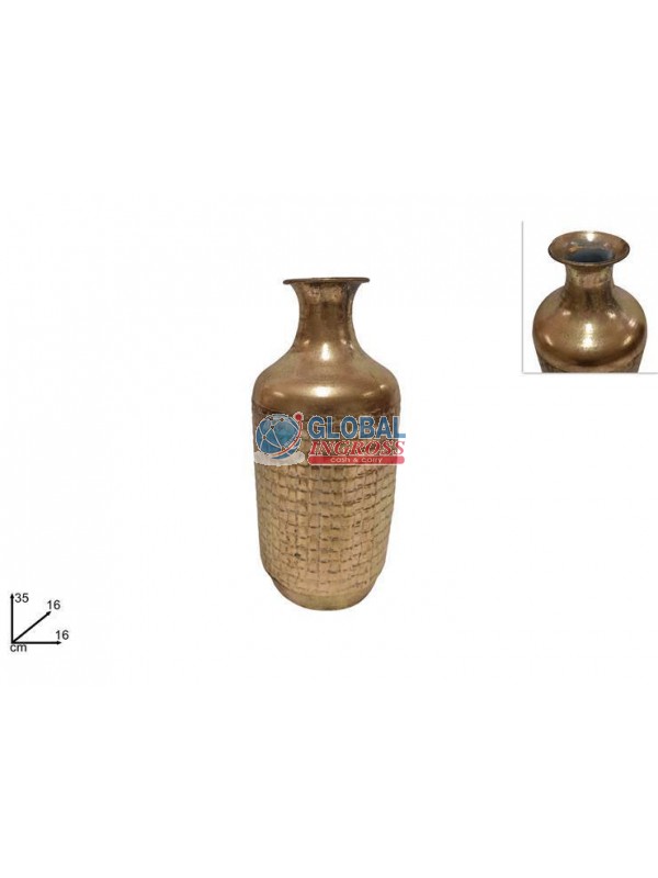 VASO METALLO 16x35cm ORO