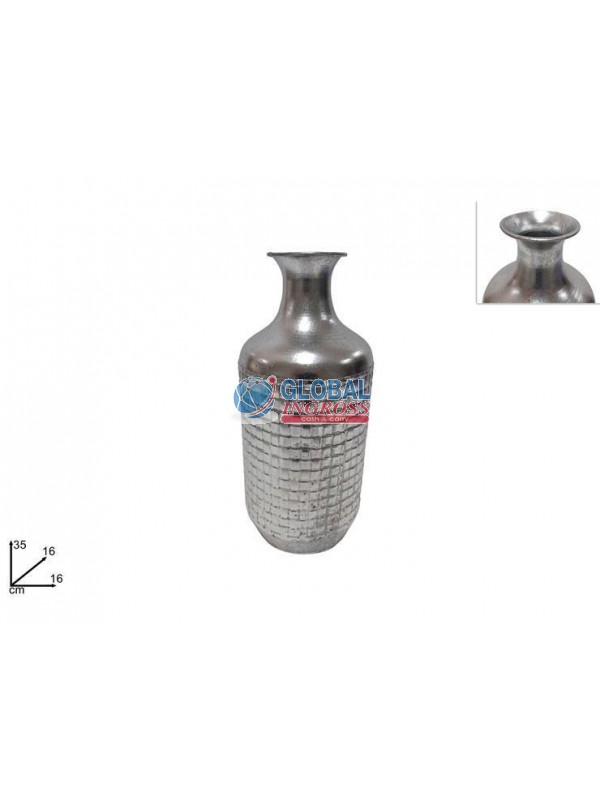 VASO METALLO 16x35cm SILVER