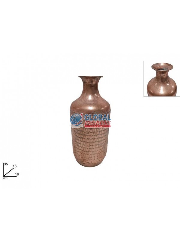VASO METALLO 16x35cm BRONZO