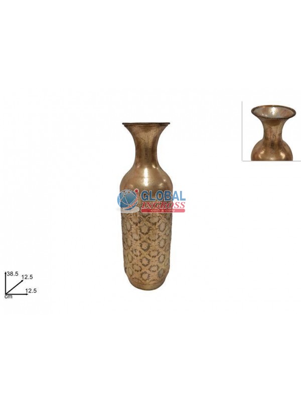 VASO METALLO 12x38cm ORO