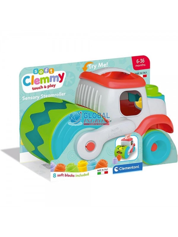 CLEMMY VEICOLO CON RULLO MANGIA MATTONCINI