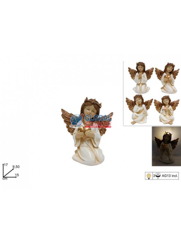 ANGELO SEDUTO C/LUCE 17cm