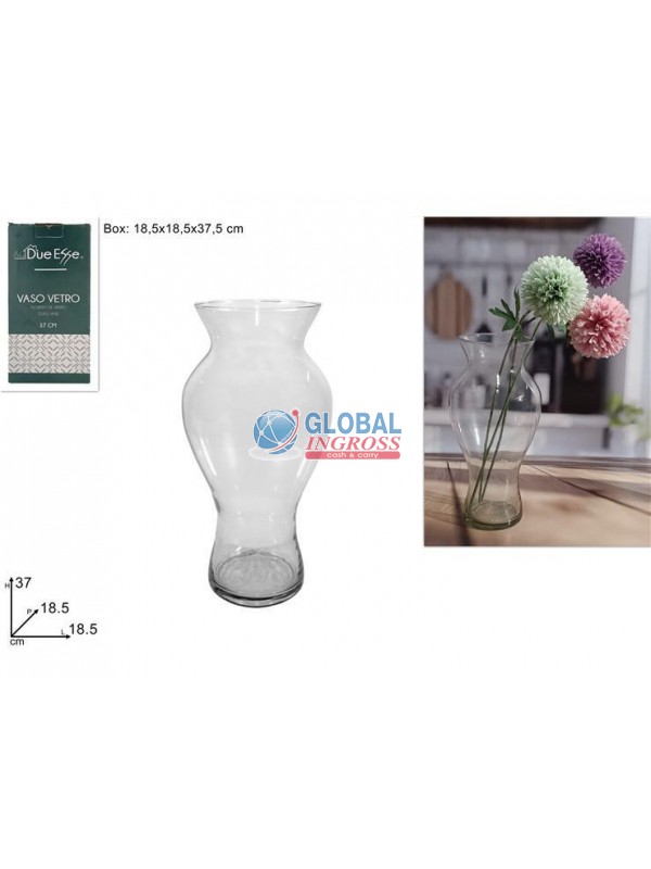 VASO VETRO FLORA 37cm