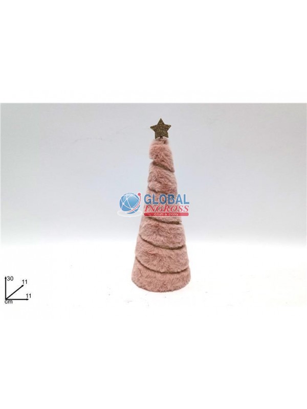 ALBERO PELLICCIA ROSA 30cm