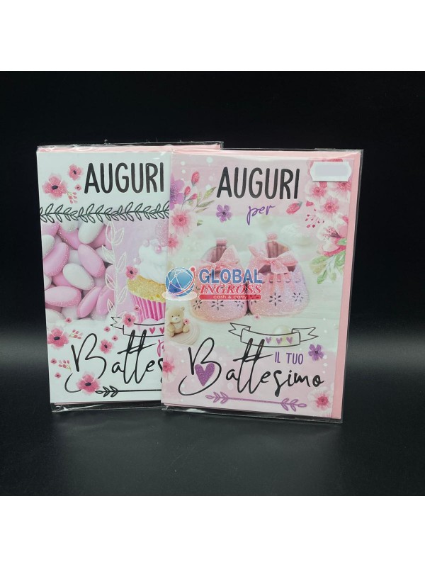 BIGLIETTO BATTESIMO FOTOGRAFICO