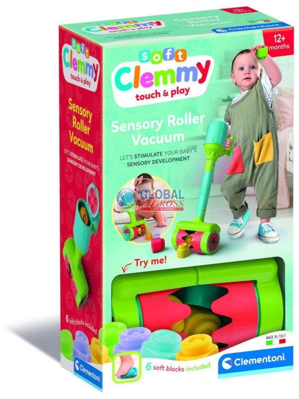CLEMMY ASPIRAPOLVERE CON RULLO MANGIA MATTONCINI