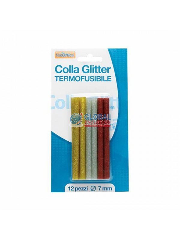 COLLA A CALDO GLITTER 12pz 7mm