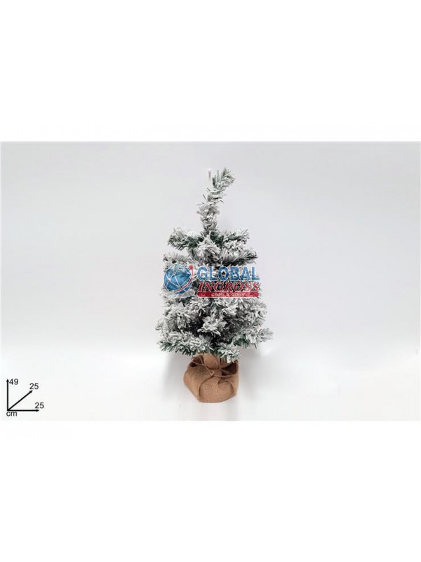 ALBERO 49cm BASE JUTA INNEVATO