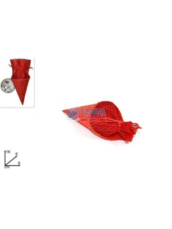 CONO C/TIRANTE ROSSO 16cm