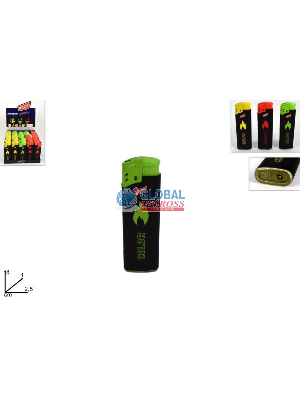 ACCENDINO ANTIVENTO C/FIAMMA COLORATA