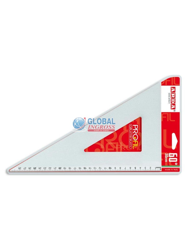 SQUADRA ALLUMINIO 30cm 60'.