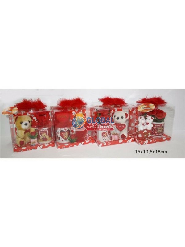 TAZZINA C/PELUCHE LOVE