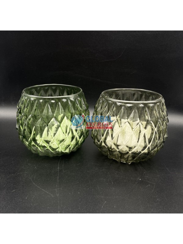 P/CANDELA VETRO ASS. h11cm