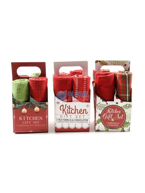 SET 4 CANOVACCI NATALE 38x64cm ASS.