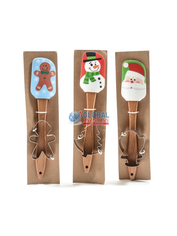 SET SPATOLA NATALE E FORMINA IN METALLO