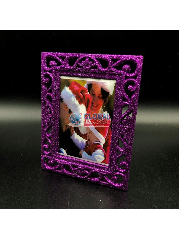 PORTAFOTO GLITTER VIOLA