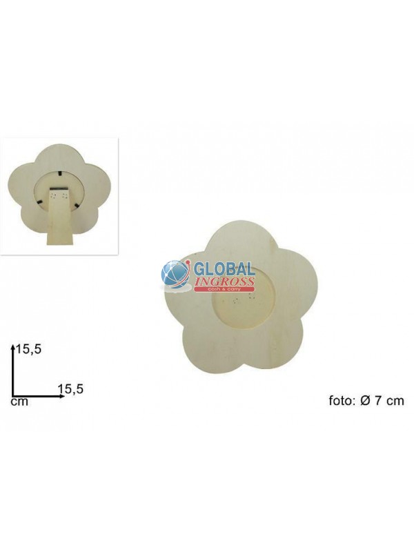 PORTAFOTO DECOUPAGE FIORE