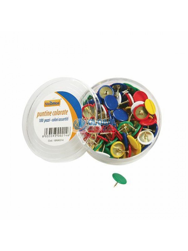 PUNTINE MULTICOLOR IN BOX 100pz