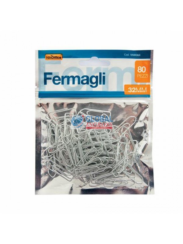 FERMAGLI IN BUSTA 80pz 32mm