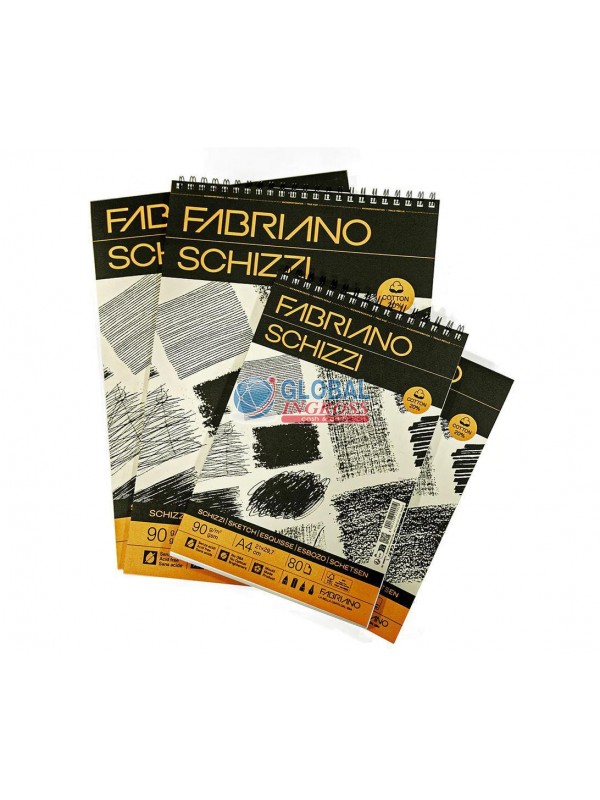 BLOCCO SCHIZZI A4 90gr SPIRALE 80ff.