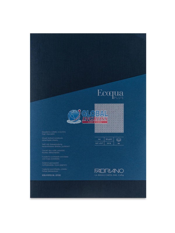 MAXI COLLATO ECOQUA PUNTINATO DARK BLUE