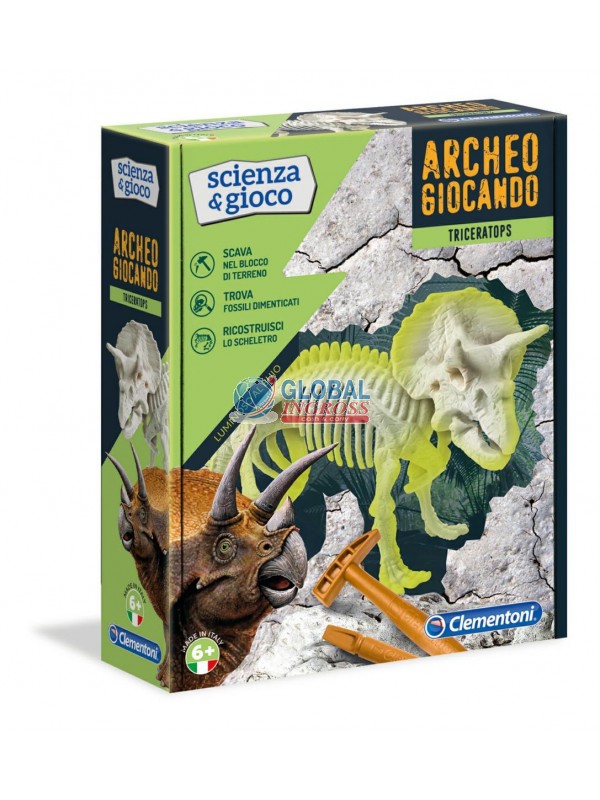 ARCHEOGIOCANDO TRICERATOPO. (19226)
