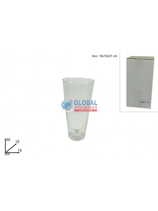 VASO VETRO IRIS 30cm