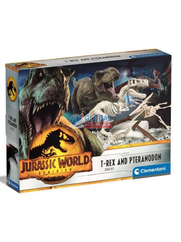 JURASSIC WORLD DINO 2 IN 1 T-REX E PTENARODONTE.