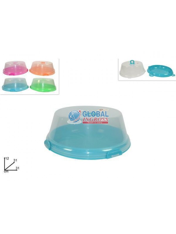 CONTENITORE TORTA PLASTICA 4 colori