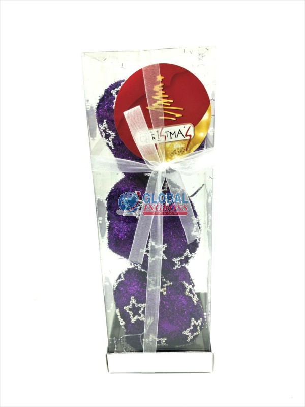 BOX 3 AMPOLLE VIOLA C/STELLE ARGENTO