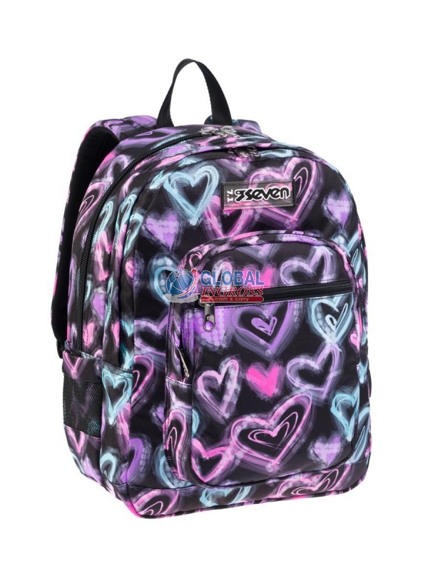 ZAINO SEVEN FREETHINK GIRL 899 nero cuori