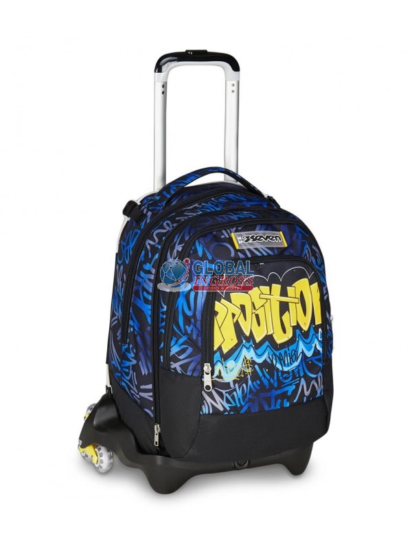 TROLLEY SEVEN JACK 3ruote HIDDEN SPOT BOY DETACH